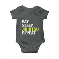 Eat Sleep Jiu Jitsu Repeat Baby Onesie Cool JiuJitsu BJJ - Wonder Print Shop