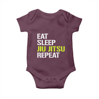 Eat Sleep Jiu Jitsu Repeat Baby Onesie Cool JiuJitsu BJJ - Wonder Print Shop