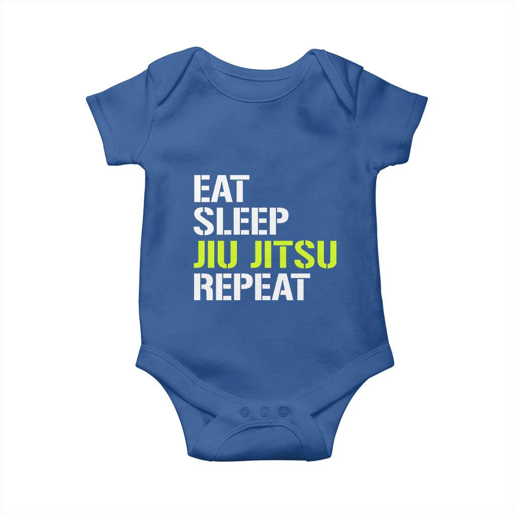 Eat Sleep Jiu Jitsu Repeat Baby Onesie Cool JiuJitsu BJJ - Wonder Print Shop