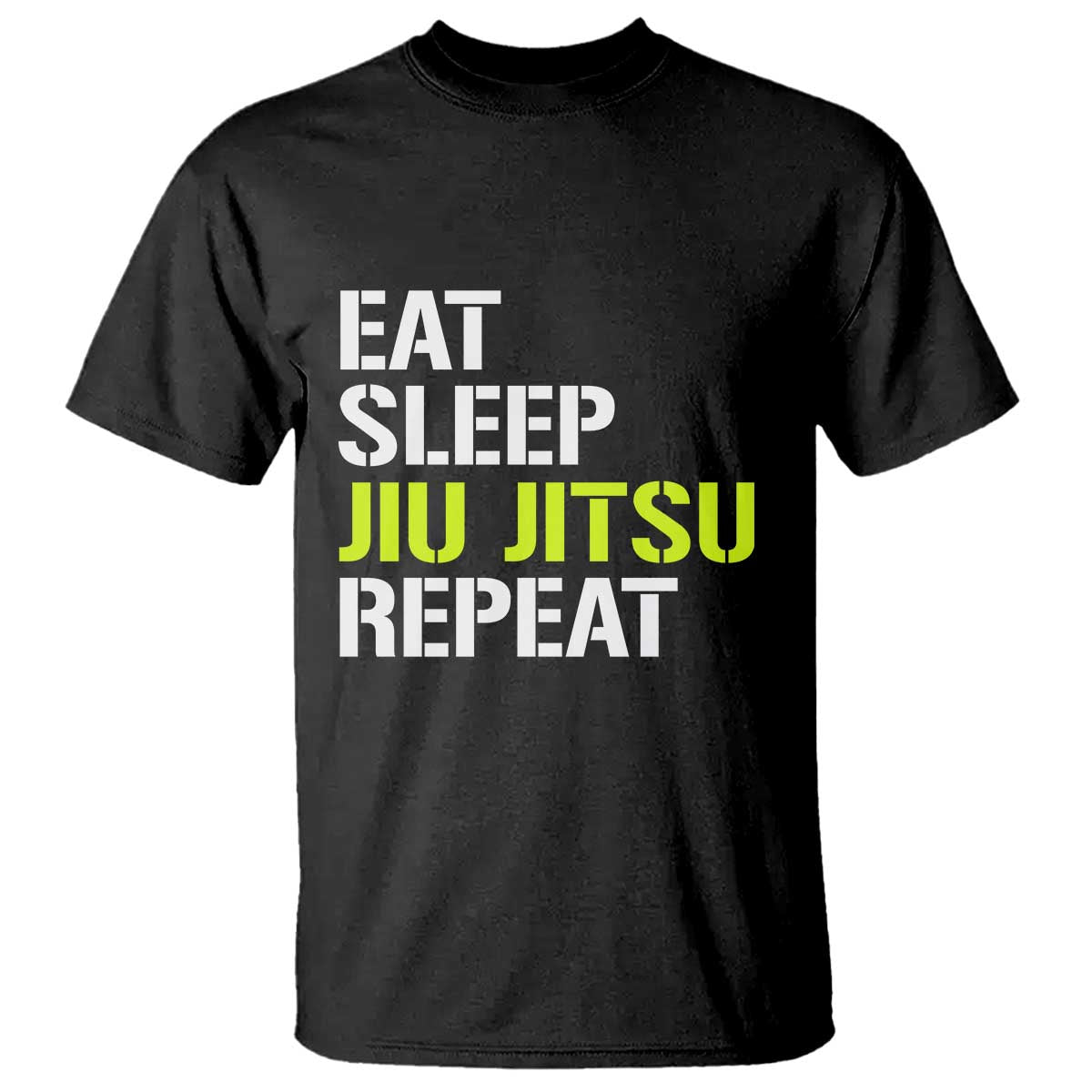 Eat Sleep Jiu Jitsu Repeat T Shirt Cool JiuJitsu BJJ - Wonder Print Shop
