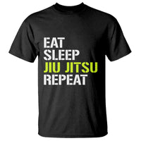 Eat Sleep Jiu Jitsu Repeat T Shirt Cool JiuJitsu BJJ - Wonder Print Shop