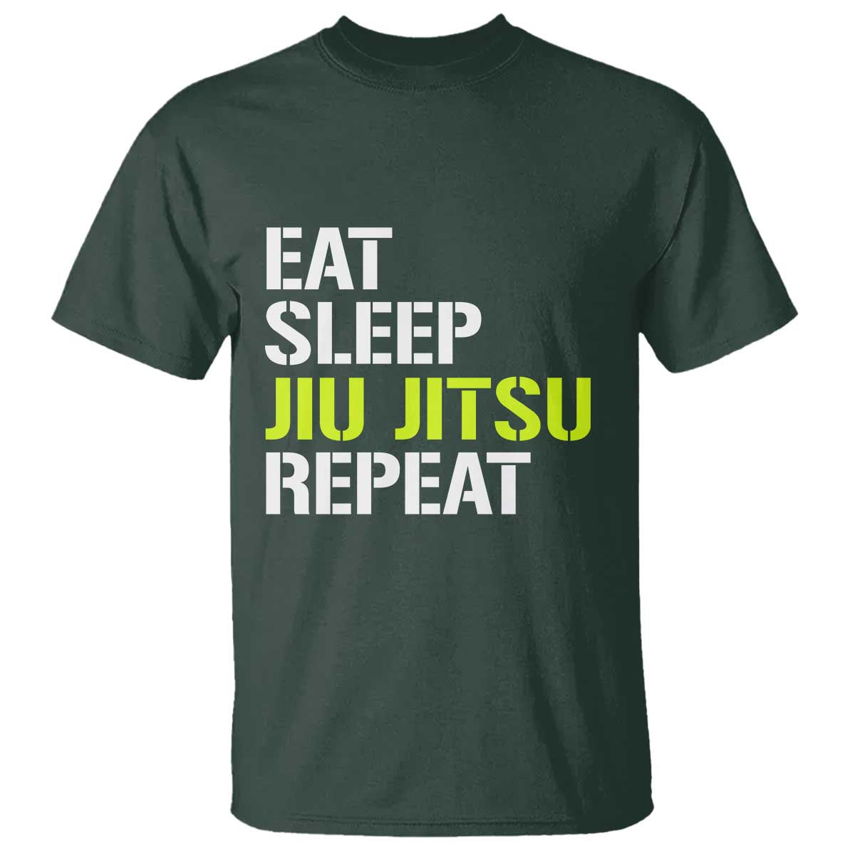 Eat Sleep Jiu Jitsu Repeat T Shirt Cool JiuJitsu BJJ - Wonder Print Shop