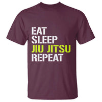 Eat Sleep Jiu Jitsu Repeat T Shirt Cool JiuJitsu BJJ - Wonder Print Shop