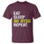 Eat Sleep Jiu Jitsu Repeat T Shirt Cool JiuJitsu BJJ - Wonder Print Shop