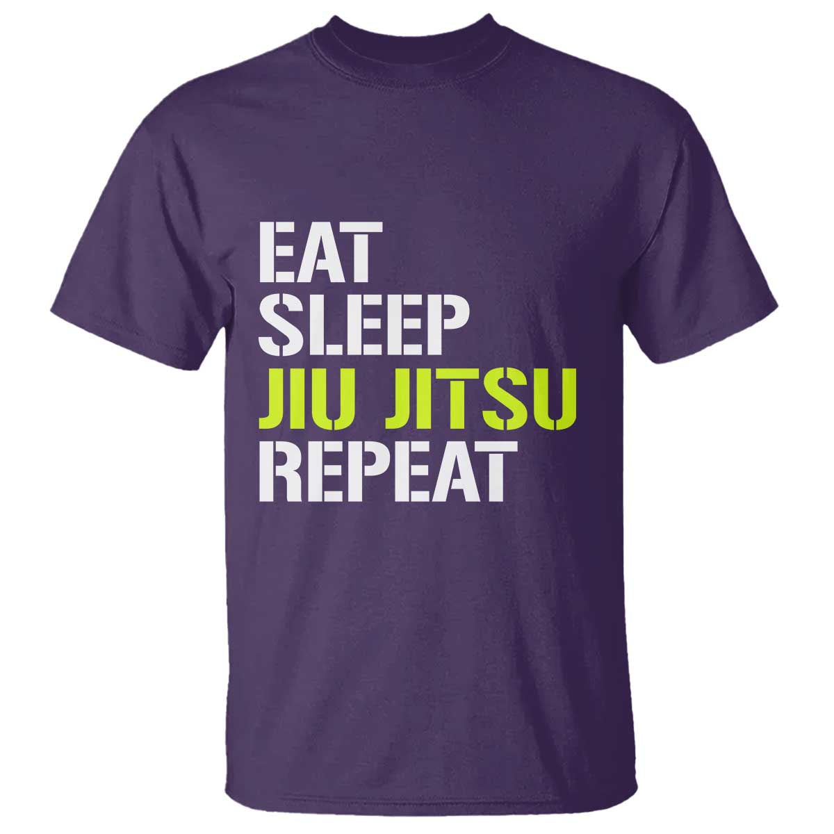 Eat Sleep Jiu Jitsu Repeat T Shirt Cool JiuJitsu BJJ - Wonder Print Shop