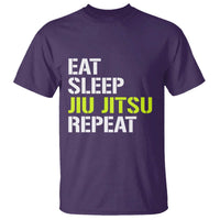 Eat Sleep Jiu Jitsu Repeat T Shirt Cool JiuJitsu BJJ - Wonder Print Shop