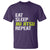 Eat Sleep Jiu Jitsu Repeat T Shirt Cool JiuJitsu BJJ - Wonder Print Shop