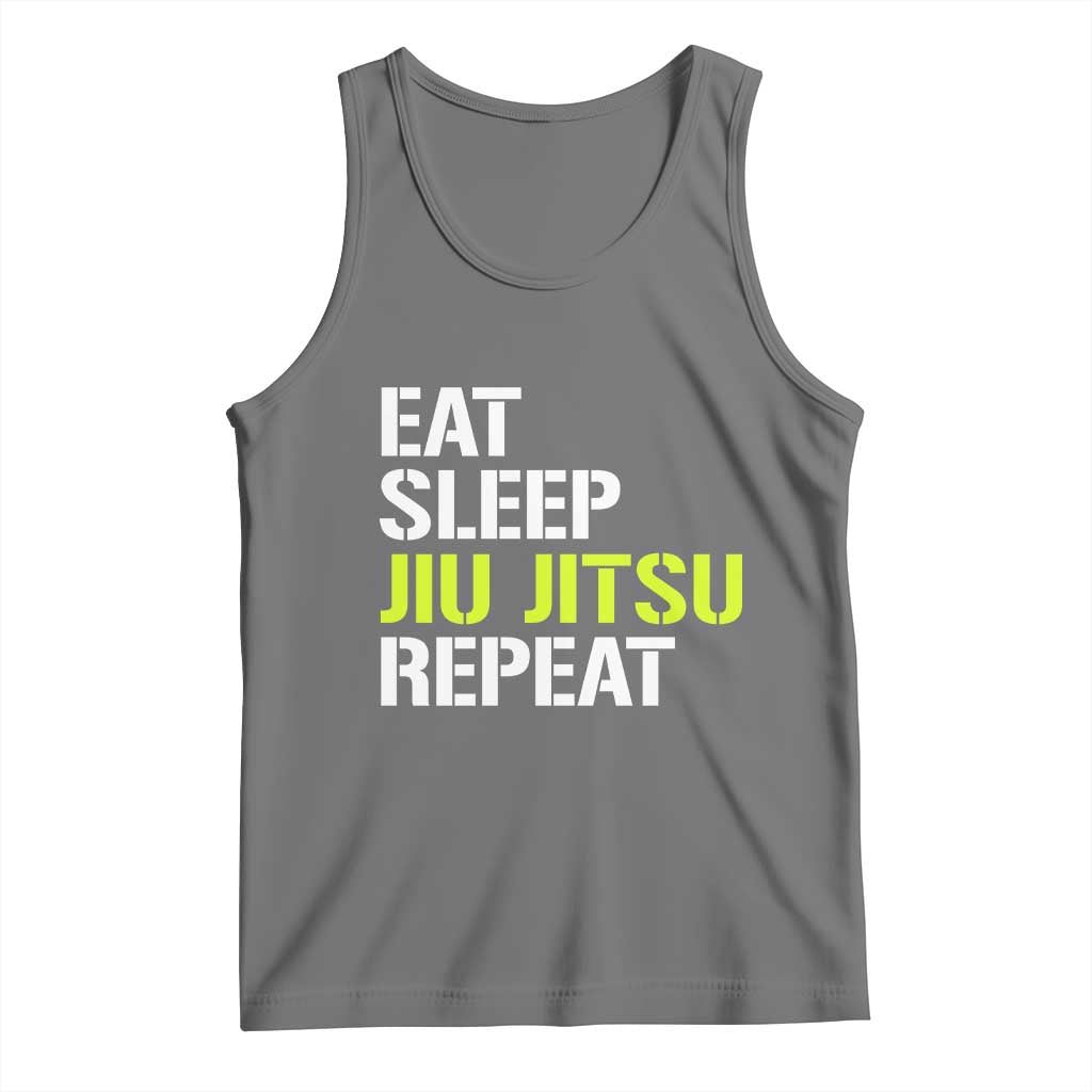 Eat Sleep Jiu Jitsu Repeat Tank Top Cool JiuJitsu BJJ - Wonder Print Shop