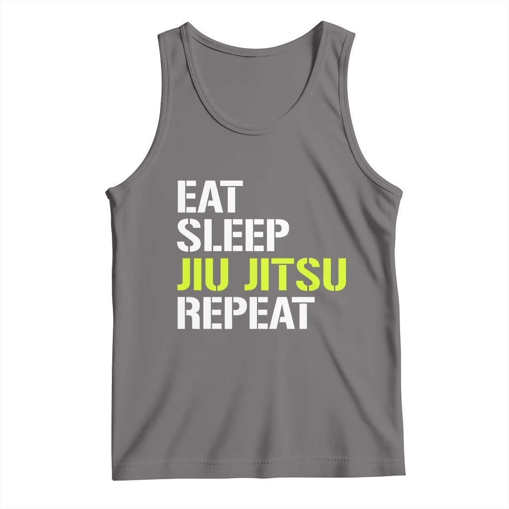 Eat Sleep Jiu Jitsu Repeat Tank Top Cool JiuJitsu BJJ - Wonder Print Shop