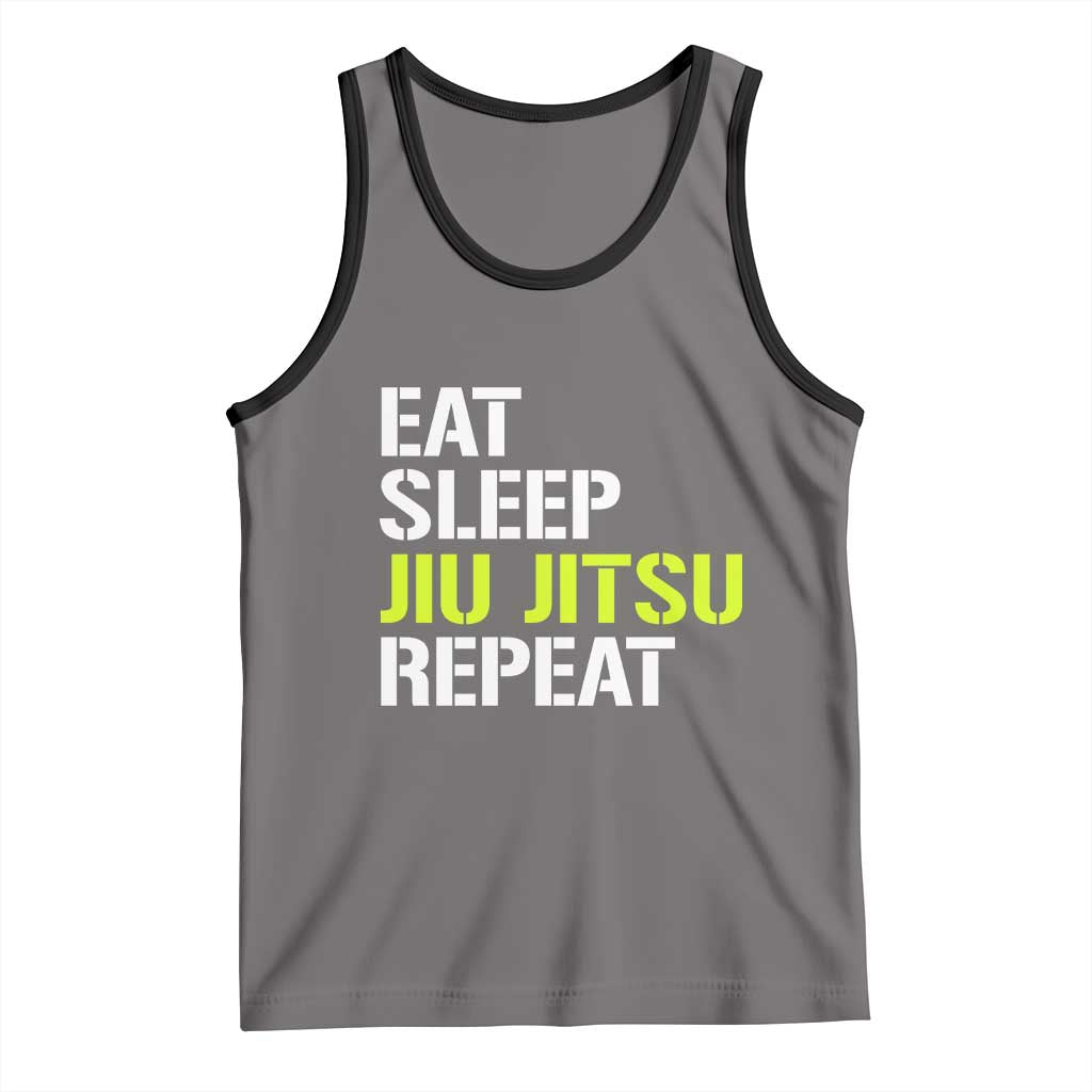 Eat Sleep Jiu Jitsu Repeat Tank Top Cool JiuJitsu BJJ - Wonder Print Shop