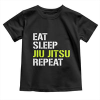 Eat Sleep Jiu Jitsu Repeat Toddler T Shirt Cool JiuJitsu BJJ - Wonder Print Shop