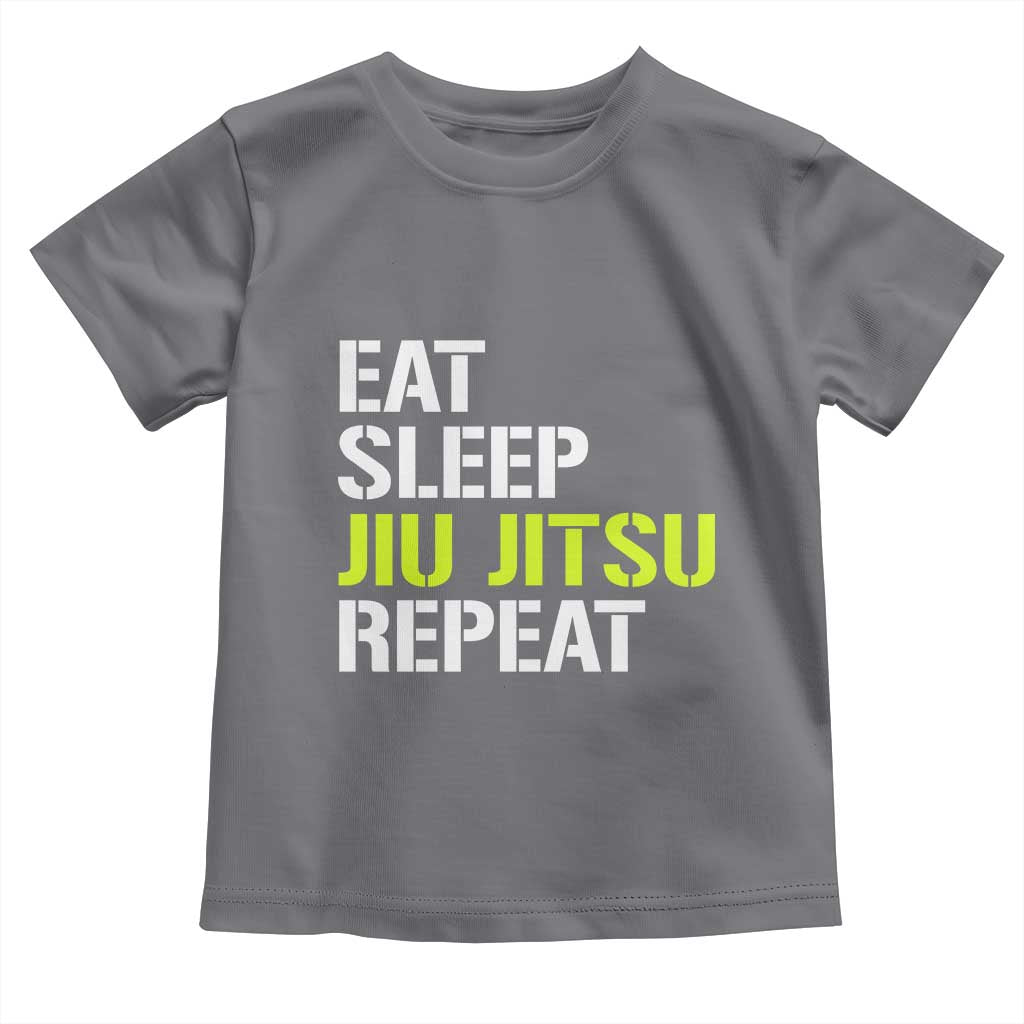 Eat Sleep Jiu Jitsu Repeat Toddler T Shirt Cool JiuJitsu BJJ - Wonder Print Shop