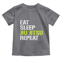 Eat Sleep Jiu Jitsu Repeat Toddler T Shirt Cool JiuJitsu BJJ - Wonder Print Shop