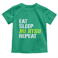 Eat Sleep Jiu Jitsu Repeat Toddler T Shirt Cool JiuJitsu BJJ - Wonder Print Shop