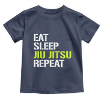 Eat Sleep Jiu Jitsu Repeat Toddler T Shirt Cool JiuJitsu BJJ - Wonder Print Shop