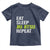 Eat Sleep Jiu Jitsu Repeat Toddler T Shirt Cool JiuJitsu BJJ - Wonder Print Shop