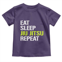 Eat Sleep Jiu Jitsu Repeat Toddler T Shirt Cool JiuJitsu BJJ - Wonder Print Shop