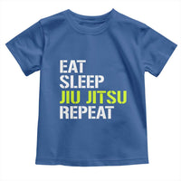 Eat Sleep Jiu Jitsu Repeat Toddler T Shirt Cool JiuJitsu BJJ - Wonder Print Shop