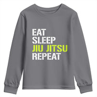 Eat Sleep Jiu Jitsu Repeat Youth Sweatshirt Cool JiuJitsu BJJ - Wonder Print Shop