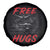 Free Hugs Wrestling Spare Tire Cover Funny Luchador Mexican Wrestler - Wonder Print Shop