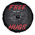 Free Hugs Wrestling Spare Tire Cover Funny Luchador Mexican Wrestler - Wonder Print Shop