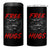 Free Hugs Wrestling 4 in 1 Can Cooler Tumbler Funny Luchador Mexican Wrestler - Wonder Print Shop