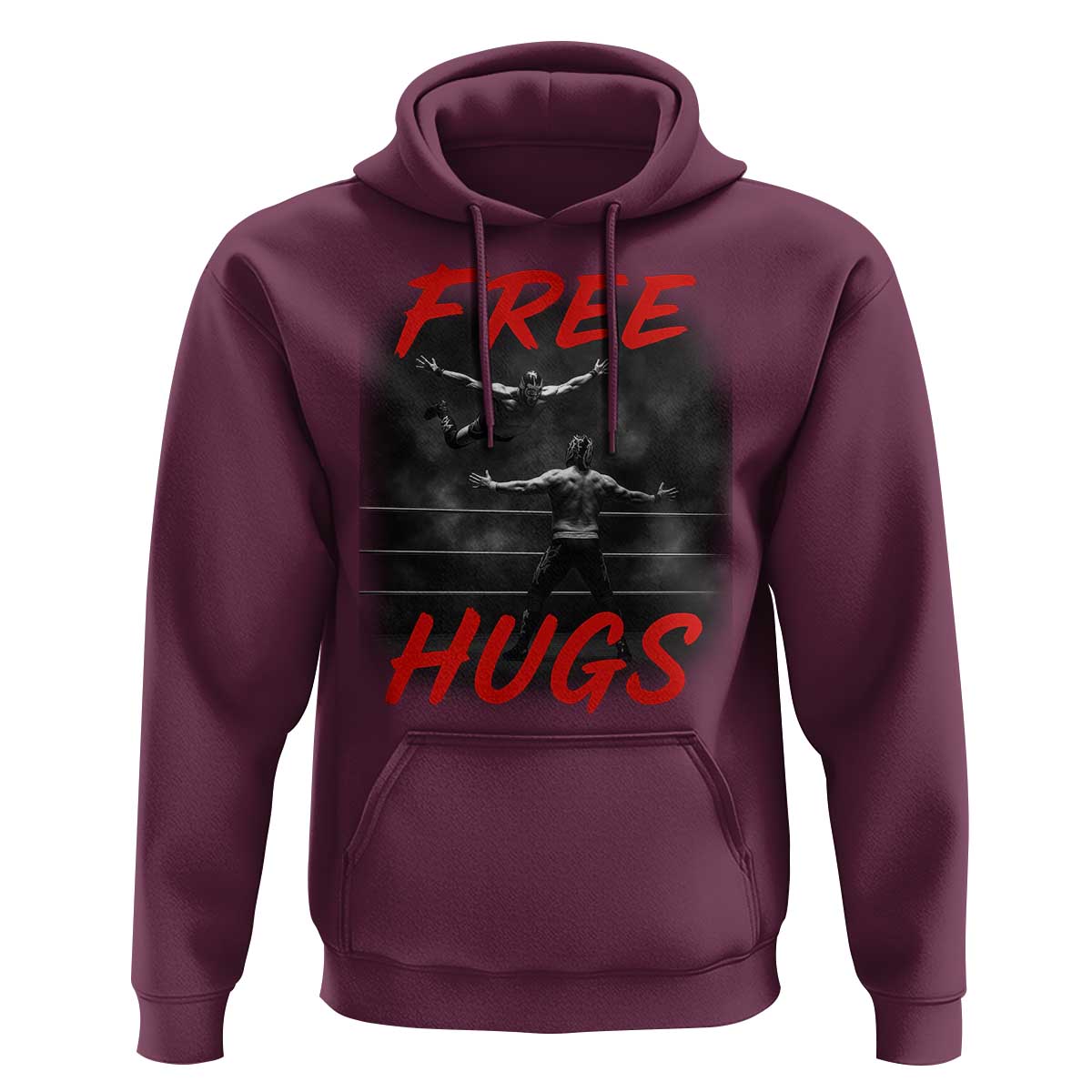 Free Hugs Wrestling Hoodie Funny Luchador Mexican Wrestler - Wonder Print Shop