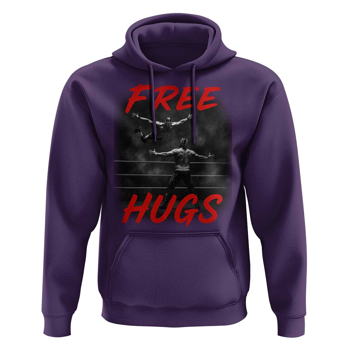 Free Hugs Wrestling Hoodie Funny Luchador Mexican Wrestler - Wonder Print Shop