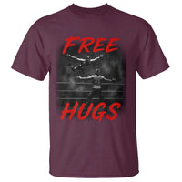 Free Hugs Wrestling T Shirt Funny Luchador Mexican Wrestler - Wonder Print Shop