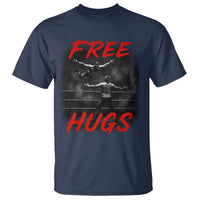 Free Hugs Wrestling T Shirt Funny Luchador Mexican Wrestler - Wonder Print Shop