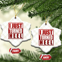 I Just Turned Heel Ceramic Ornament Pro Wrestling Retro Distressed - Wonder Print Shop