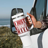 I Just Turned Heel Tumbler With Handle Pro Wrestling Retro Distressed - Wonder Print Shop