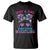 Just A Girl Who Loves Wrestling T Shirt Funny Wrestle Lover Wrestler Messy Bun - Wonder Print Shop