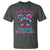 Just A Girl Who Loves Wrestling T Shirt Funny Wrestle Lover Wrestler Messy Bun - Wonder Print Shop