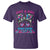 Just A Girl Who Loves Wrestling T Shirt Funny Wrestle Lover Wrestler Messy Bun - Wonder Print Shop