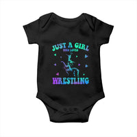 Just A Girl Who Loves Wrestling Baby Onesie Funny Wrestle Lover Wrestler - Wonder Print Shop