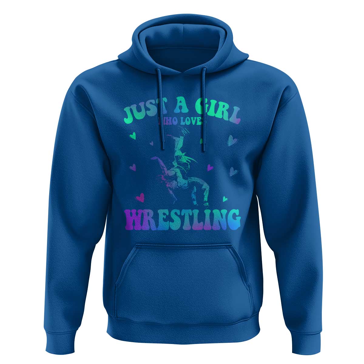 Just A Girl Who Loves Wrestling Hoodie Funny Wrestle Lover Wrestler - Wonder Print Shop