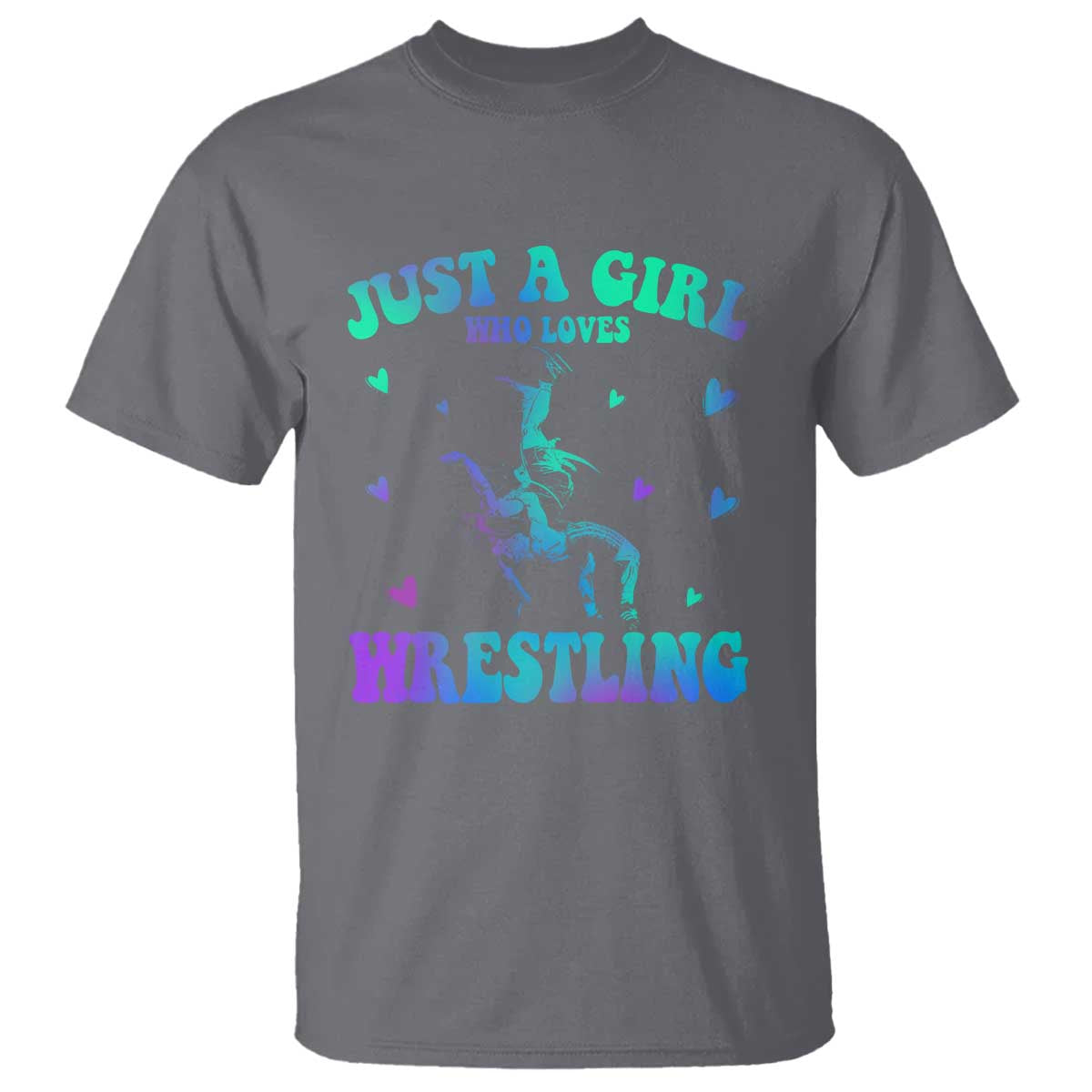 Just A Girl Who Loves Wrestling T Shirt Funny Wrestle Lover Wrestler - Wonder Print Shop