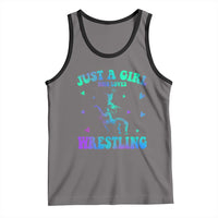 Just A Girl Who Loves Wrestling Tank Top Funny Wrestle Lover Wrestler - Wonder Print Shop
