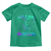 Just A Girl Who Loves Wrestling Toddler T Shirt Funny Wrestle Lover Wrestler - Wonder Print Shop