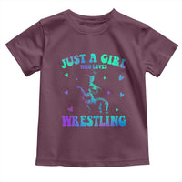 Just A Girl Who Loves Wrestling Toddler T Shirt Funny Wrestle Lover Wrestler - Wonder Print Shop
