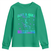 Just A Girl Who Loves Wrestling Youth Sweatshirt Funny Wrestle Lover Wrestler - Wonder Print Shop