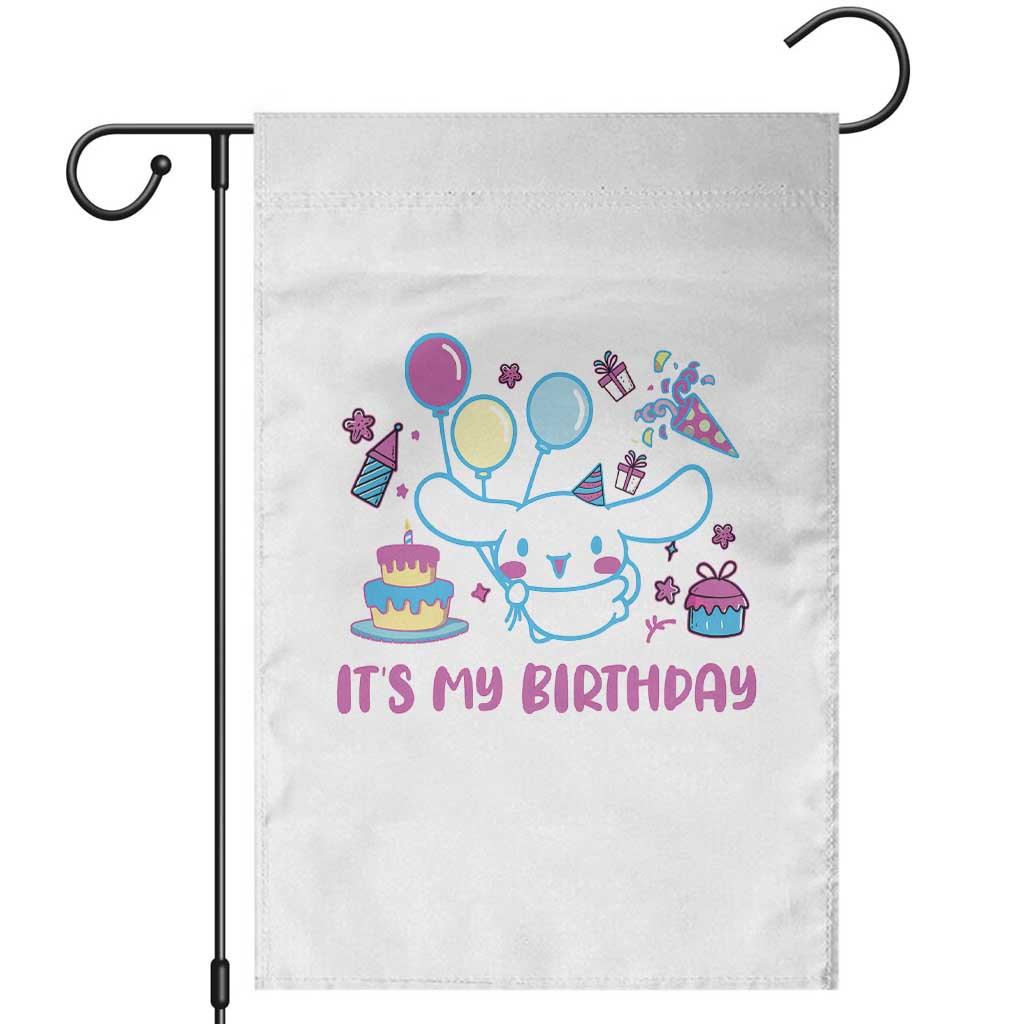 Its My Birthday Garden Flag Girl Party Funny Bday Family Party