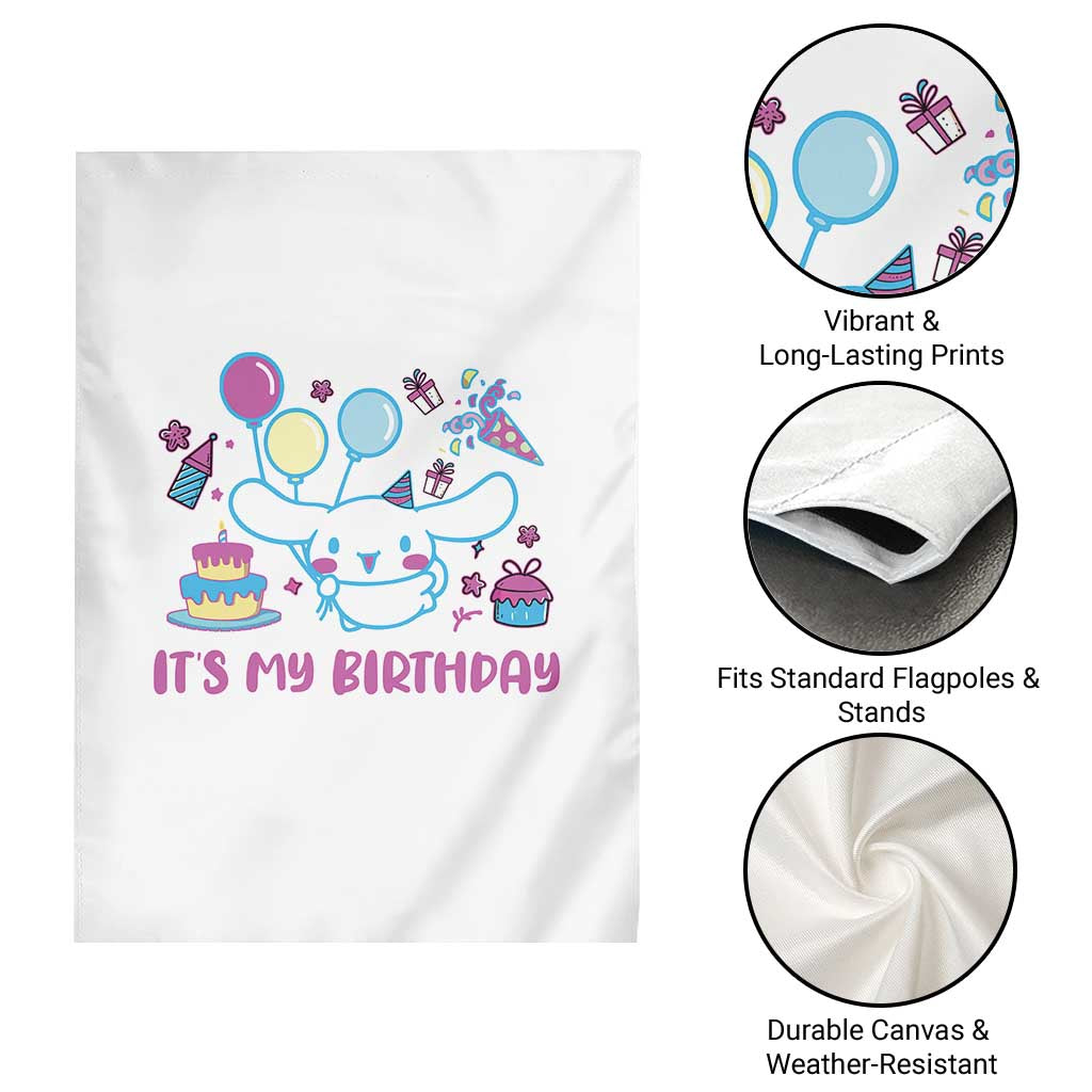 Its My Birthday Garden Flag Girl Party Funny Bday Family Party