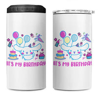 Its My Birthday 4 in 1 Can Cooler Tumbler Girl Party Funny Bday Family Party