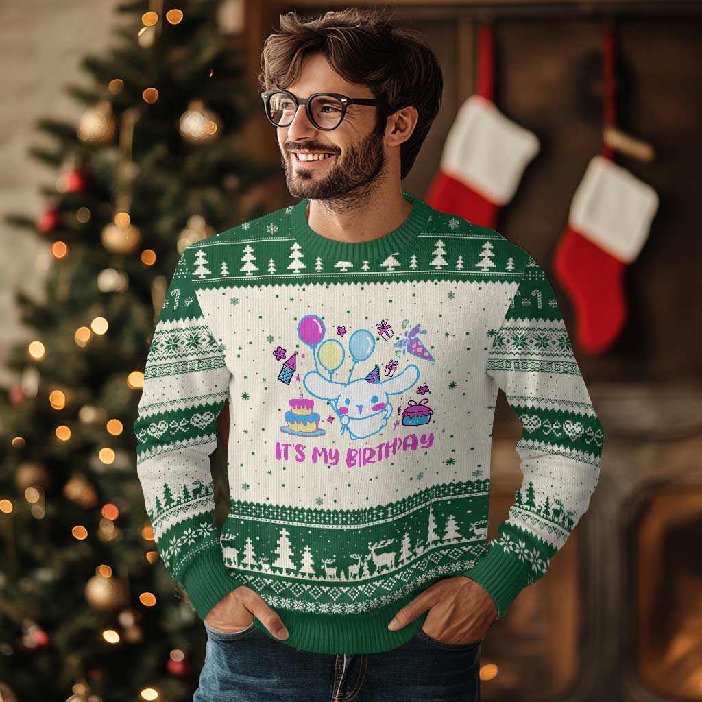 Its My Birthday Ugly Christmas Sweater Girl Party Funny Bday Family Party