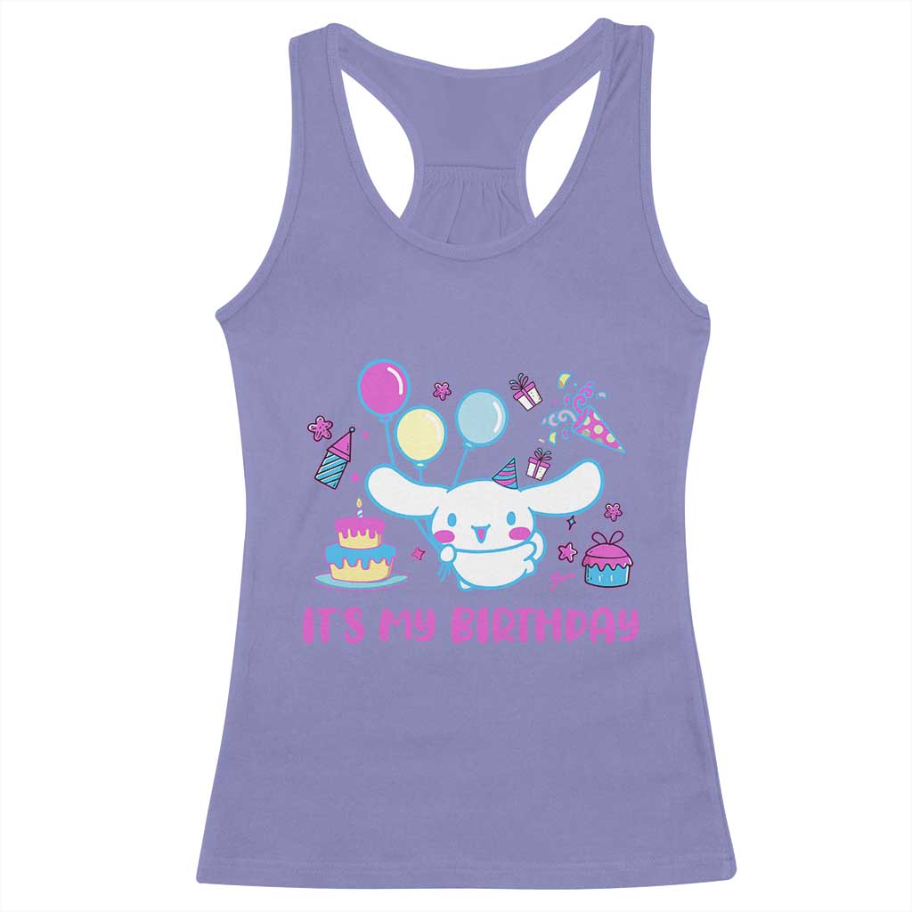Its My Birthday Racerback Tank Top Girl Party Funny Bday Family Party