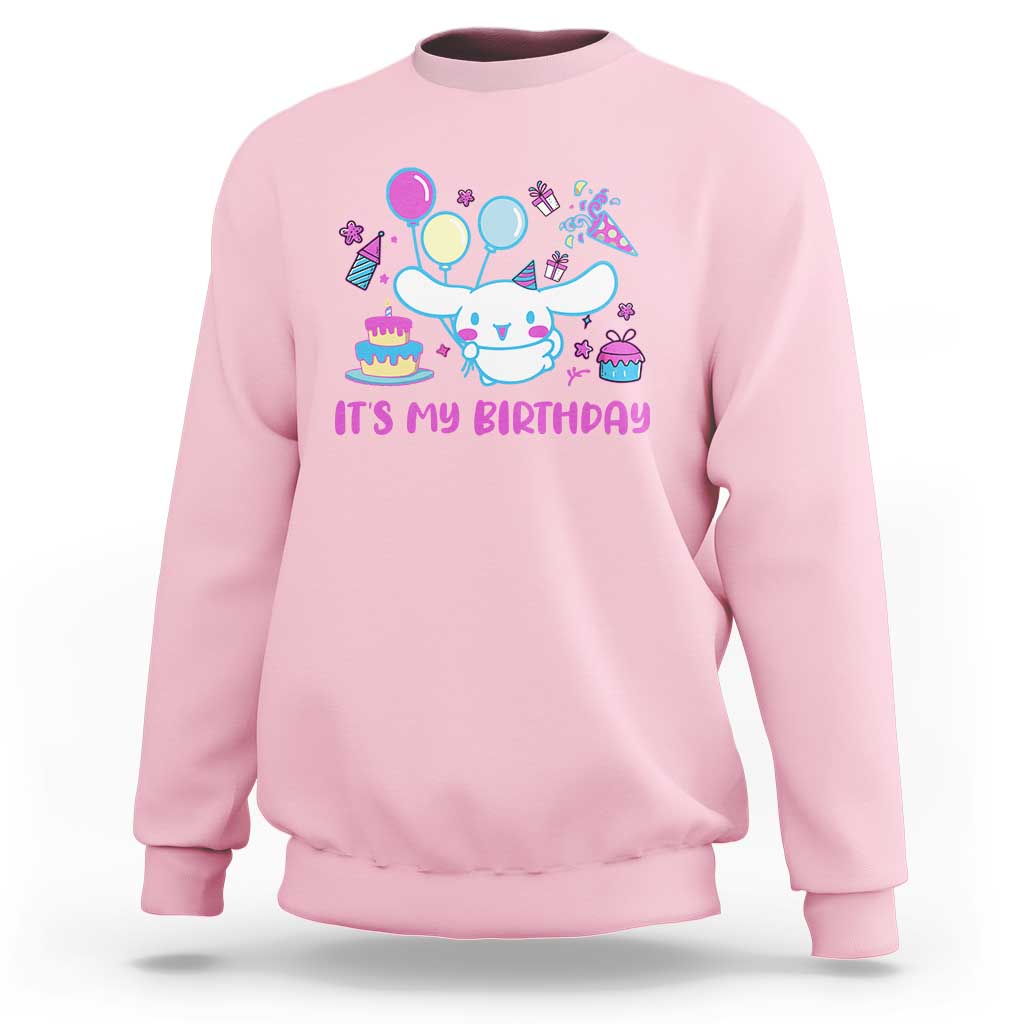Its My Birthday Sweatshirt Girl Party Funny Bday Family Party