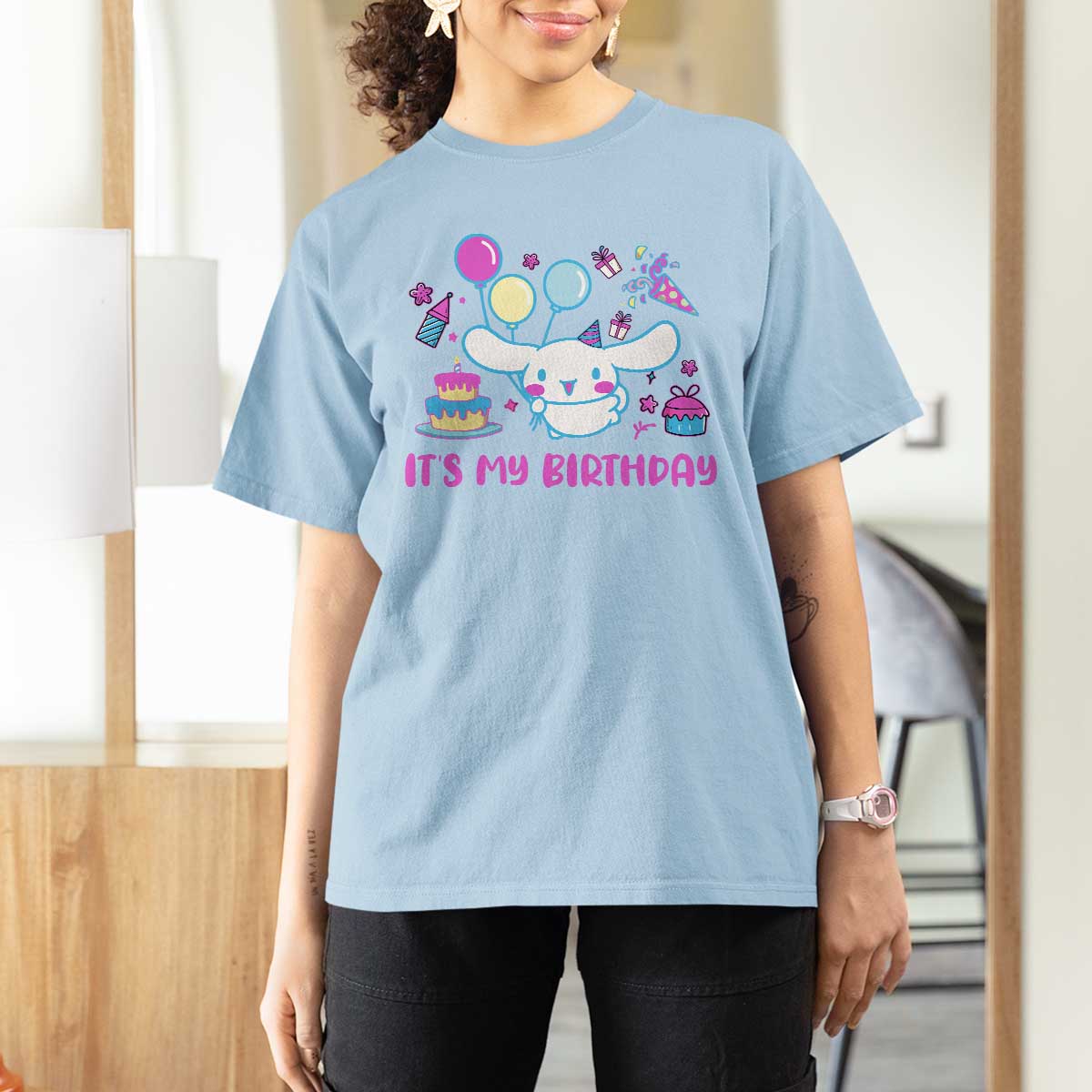 Its My Birthday T Shirt For Women Girl Party Funny Bday Family Party