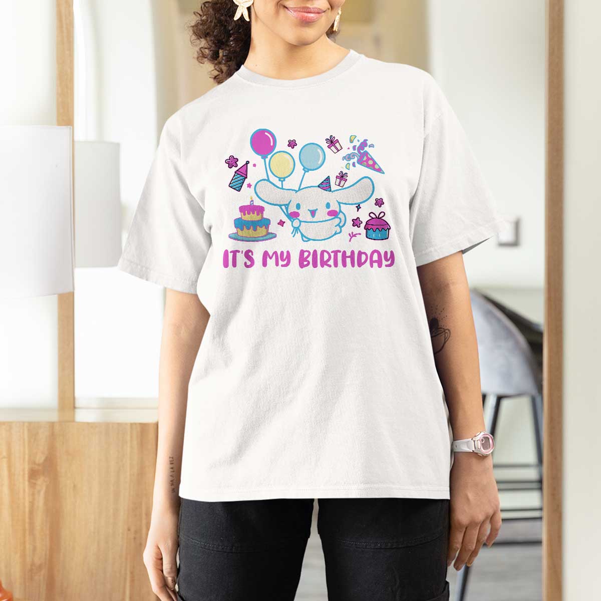 Its My Birthday T Shirt For Women Girl Party Funny Bday Family Party